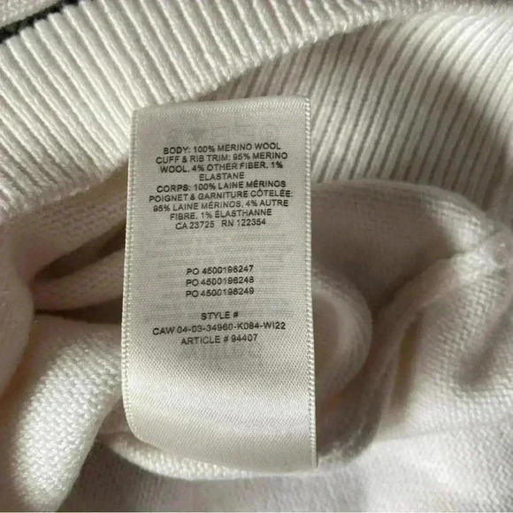 Aritzia Wilfred Clara 100% Merino Wool‎ Sweater Light Birch M - Picture 5 of 9